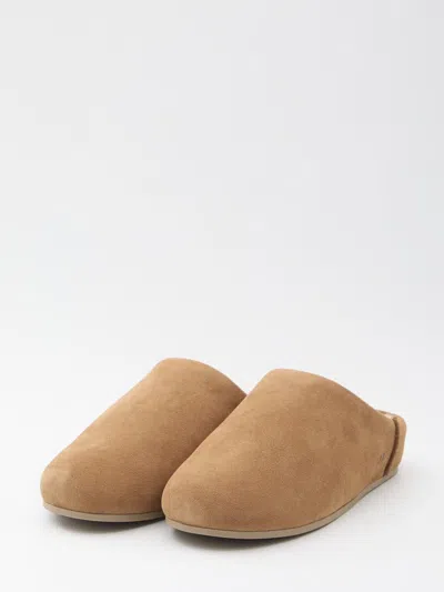 Ugg Slip-on Sandals With Smooth Suede Exterior In Multi