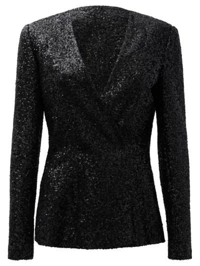Fit F.it Blazer Jacket With Sequins In Black