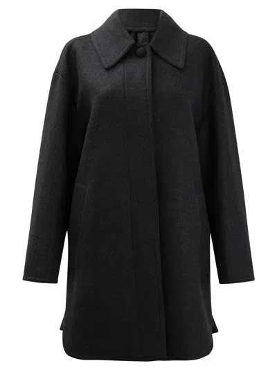 Fendi Blouson Jacket In Wool Felcr In Gray