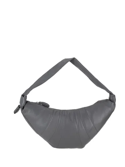 Lemaire Spacious Curved Shoulder Bag In Gray