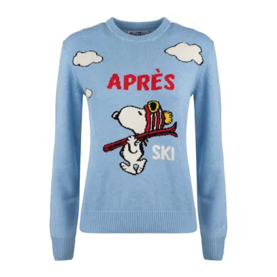 Mc2 Saint Barth Gc New Queen C Snoopy Apres Ski Sweater In Animal Print
