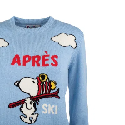 Mc2 Saint Barth Gc New Queen C Snoopy Apres Ski Sweater In Animal Print