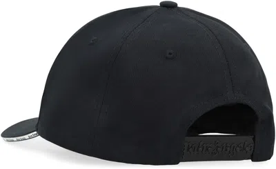Palm Angels Baseball Cap Broken Shark In Black