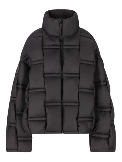 Raxxy 3d Down-filled Angular Puffer Jacket In Black