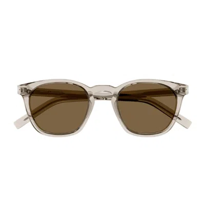 Saint Laurent Sl 28 Linea Corner Angle Sunglasses In Gray