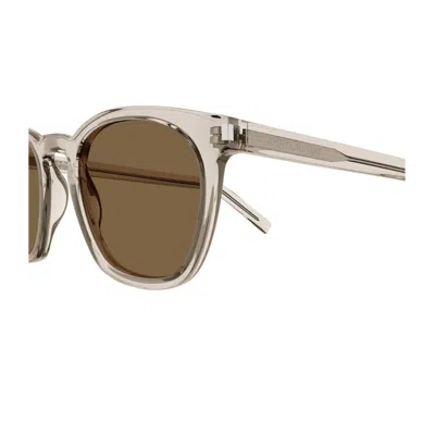 Saint Laurent Sl 28 Linea Corner Angle Sunglasses In Gray