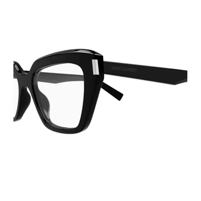 Saint Laurent Sl 829 Linea Corner Angle Eyeglasses In Brown