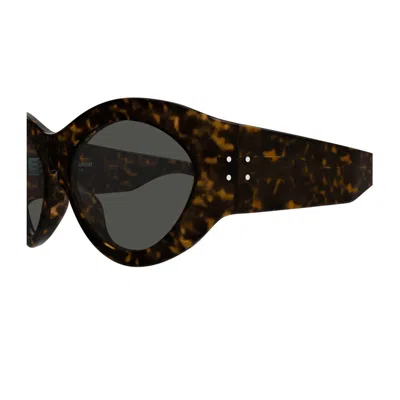 Saint Laurent Sl 854 Linea Sl Logo Havana Grey Sunglasses In Multi