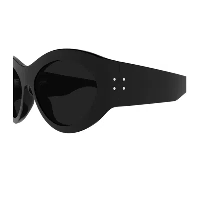 Saint Laurent Sl 854 Linea Sl Logo 001 Black Sunglasses In Black