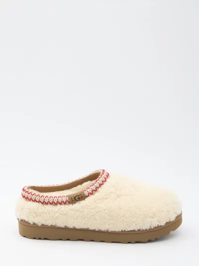 Ugg Tasman Maxi Curli White Slip-on Mule In Shearling Woman In Multi