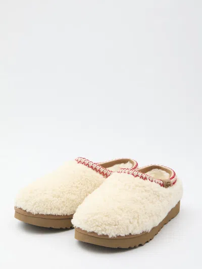Ugg Tasman Maxi Curli White Slip-on Mule In Shearling Woman In Multi