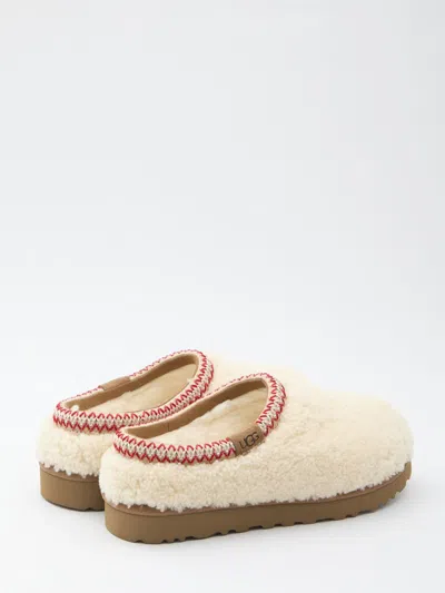 Ugg Tasman Maxi Curli White Slip-on Mule In Shearling Woman In Multi
