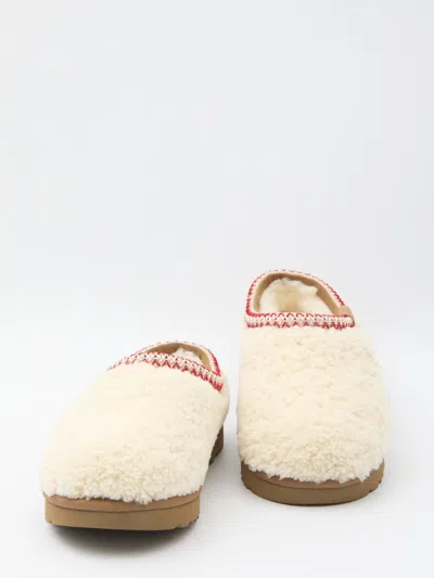 Ugg Tasman Maxi Curli White Slip-on Mule In Shearling Woman In Multi