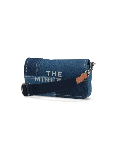 Marc Jacobs Mini Bags With Adjustable Strap And Stitching In Blue