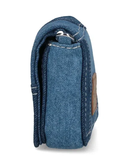 Marc Jacobs Mini Bags With Adjustable Strap And Stitching In Blue