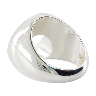 Marine Serre Moon Ring In Silver