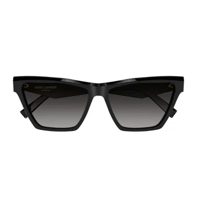 Saint Laurent Sl M103 Linea Monogram Sunglasses In Black