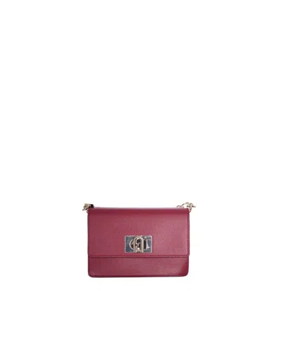 Furla Shoulder Bag In Burgundy