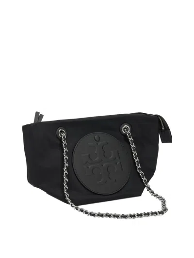 Tory Burch Ella Shoulder Bag With Chain Strap In Black