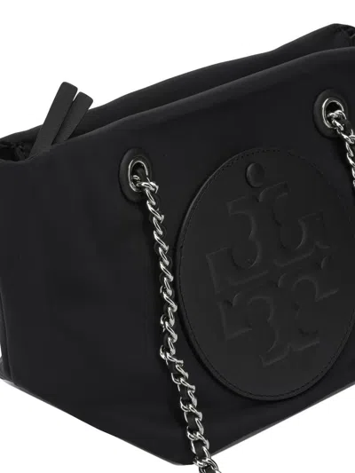 Tory Burch Ella Shoulder Bag With Chain Strap In Black