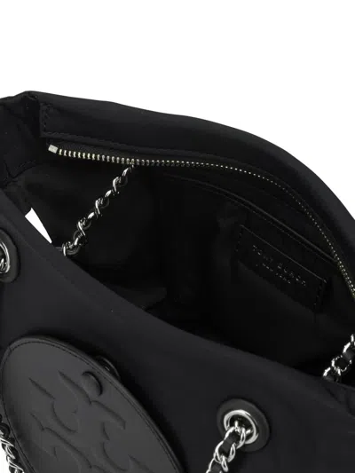 Tory Burch Ella Shoulder Bag With Chain Strap In Black