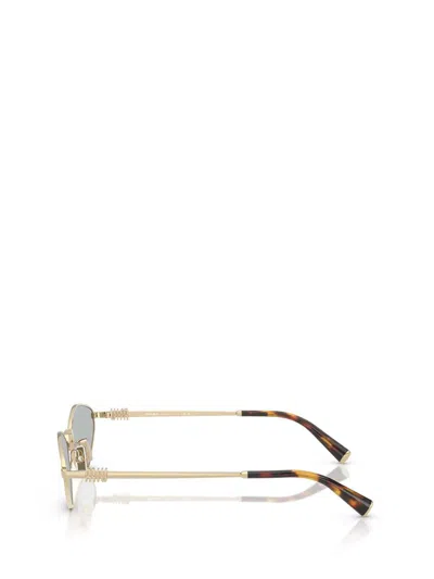 Miu Miu Hexagon-frame Gold-tone Sunglasses