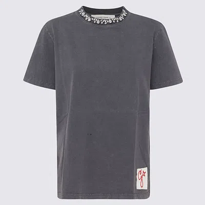 Golden Goose Grey Cotton T-shirt In Gray