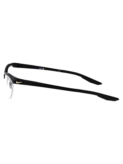 Nike Geometric Frame Plain Mirror In Black