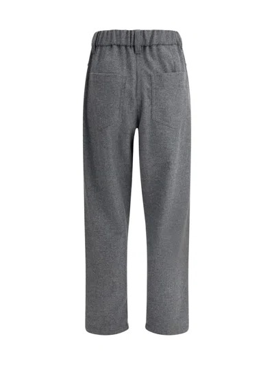 Brunello Cucinelli Women Wool Pants In Gray