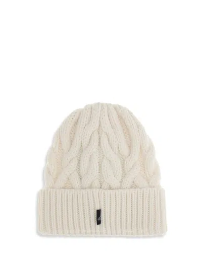 Moncler Grenoble Braided Wool Beanie In White