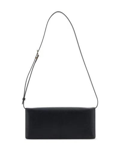 Tom Ford Black Leather Crossbody Bag In Black