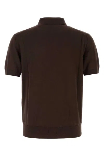 Dolce & Gabbana Polo In Brown