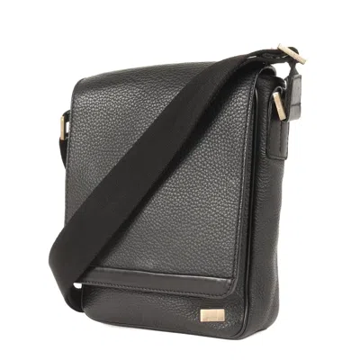 Pre-owned Dunhill Black Leather Shoulder Bag ()
