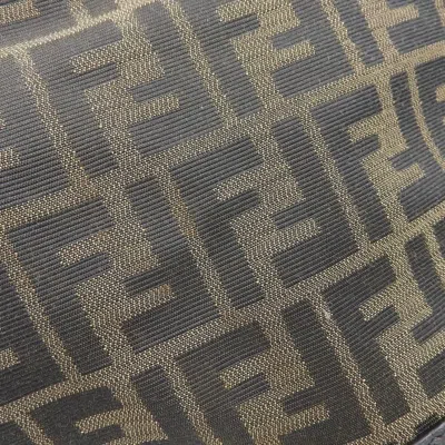 Pre-owned Fendi Zucca Brown Zucca Leather Shoulder Bag ()