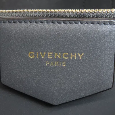 Pre-owned Givenchy Navy White Canvas Tote Bag () In Multi