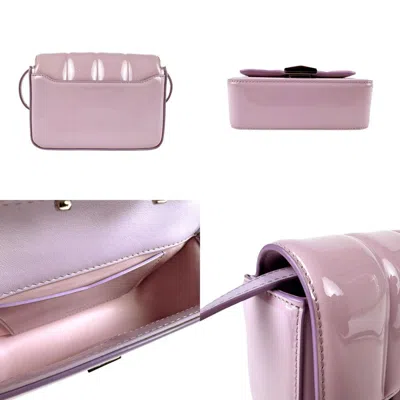 Pre-owned Givenchy Pink Purple Patent Leather Shoulder Bag () In Multi