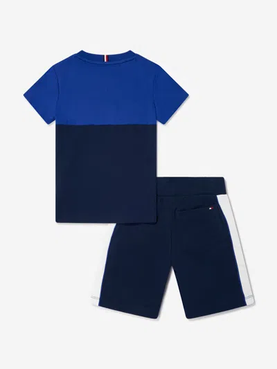 Tommy Hilfiger Boys Colourblock Short Set In Multi