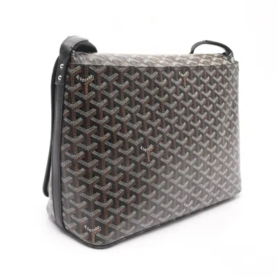 Pre-owned Goyard Black Multi-color Coated Canvas Leather Shoulder Bag ()