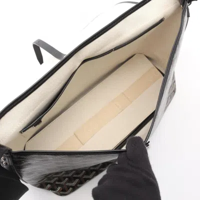 Pre-owned Goyard Black Multi-color Coated Canvas Leather Shoulder Bag ()