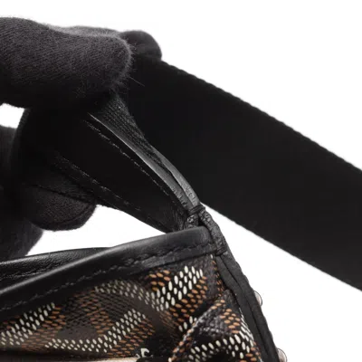 Pre-owned Goyard Black Multi-color Coated Canvas Leather Shoulder Bag ()