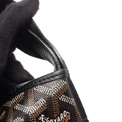 Pre-owned Goyard Black Multi-color Coated Canvas Leather Shoulder Bag ()