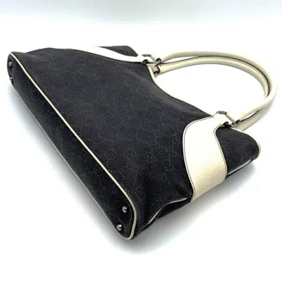 Pre-owned Gucci Black Canvas Handbag Tote Bag ()