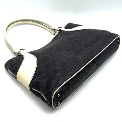 Pre-owned Gucci Black Canvas Handbag Tote Bag ()