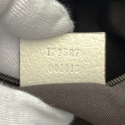 Pre-owned Gucci Black Canvas Handbag Tote Bag ()