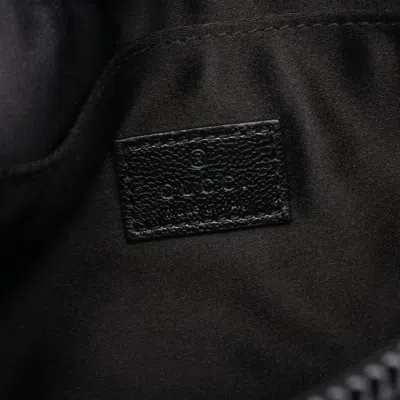 Pre-owned Gucci Black Denim Leather Shoulder Bag ()