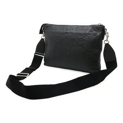 Pre-owned Gucci Black Leather Clutch Bag Shoulder Bag ()