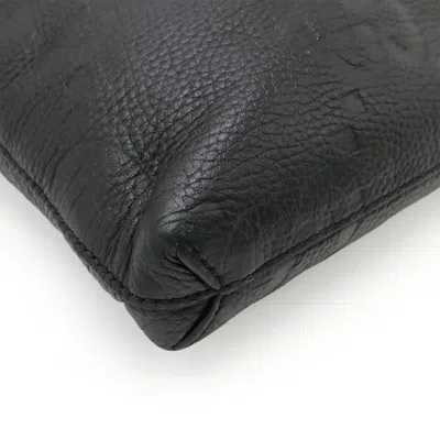Pre-owned Gucci Black Leather Clutch Bag Shoulder Bag ()
