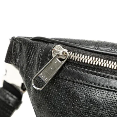 Pre-owned Gucci Black Leather Fanny Pack Sling Bag ()