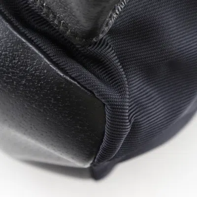 Pre-owned Gucci Black Nylon Canvas Leather Backpack ()