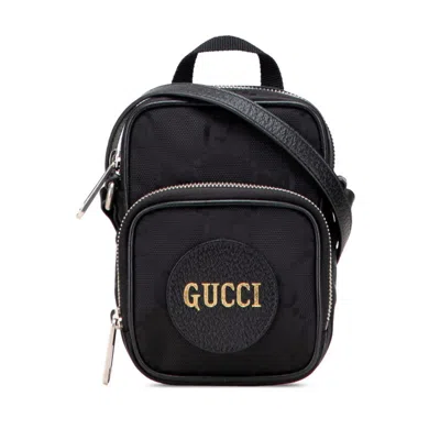 Pre-owned Gucci Black Nylon Leather Shoulder Bag ()